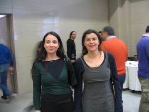Francesca Arquint (a sinistra, enologa di Gaja in Toscana) con Caterina Giannelli Carli della azienda Il Colle di Montalcino