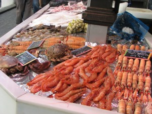 Bancone dei crostacei