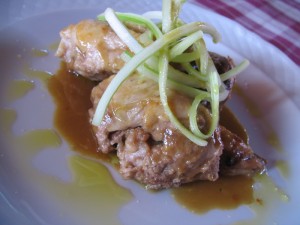 Polpa d'agnello cotta a bassa temperatura