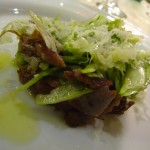 Cena: insalatina con finale di chianina...
