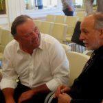 versiliagourmet2 Marco Garfagnini, storico patron de L'Oca Bianca di Viareggio premiato per la sua carriera, e Luciano Zazzeri (La Pineta)