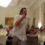 versiliagourmet8 Cristiano Tomei (ristorante L'imbuto di Viareggio) va a ritirare il premio per il miglior giovane chef