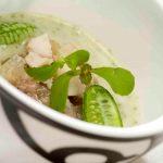 Zuppa fredda di Honny Cress con soprassata di coniglio - foto Paolo Picciotto