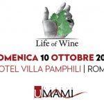 %name Domenica 10 ottobre a Roma: X edizione di Life of Wine
